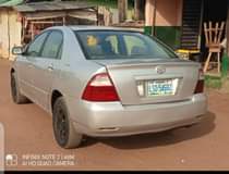 A picture of Toyota Corolla 2005 model Bank type first body