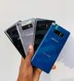 A picture of Samsung phones