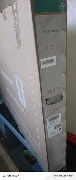 A picture of 55 inch QLED Q6 HISENSE tv 1 485M 0750468346