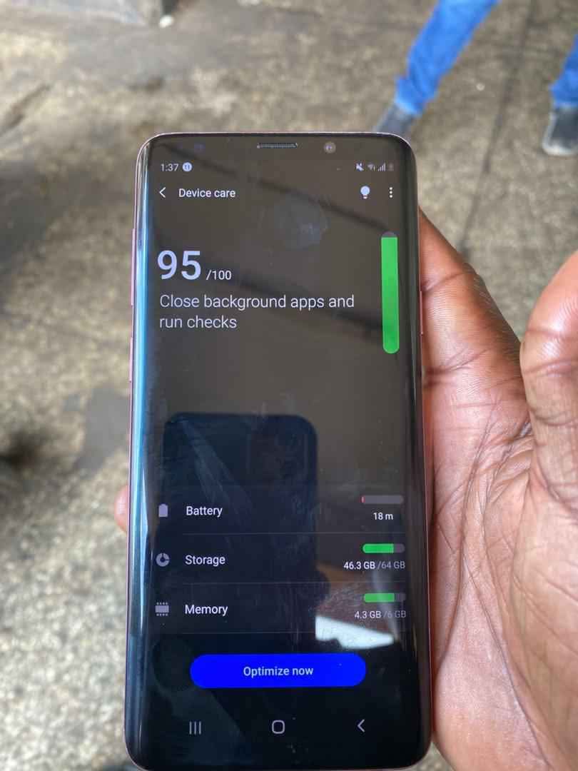 A picture of Samsung s9 plus