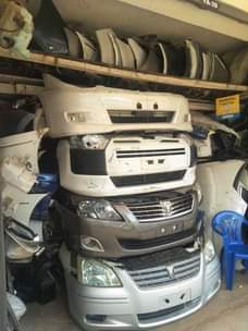 A picture of car body parts