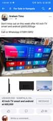 A picture of 43 inch smart flameless and android 620 000