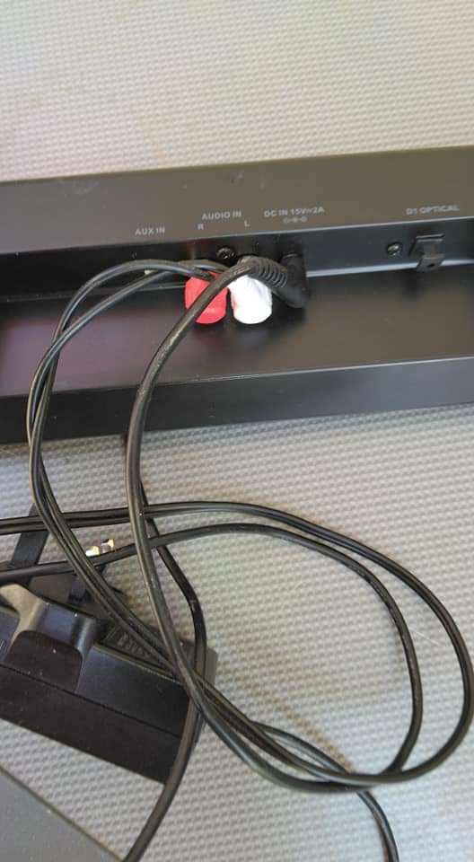 A picture of Nauza sound bar w120 kama ilivyo ni mtumba 150000 0628508450