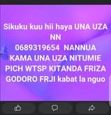 A picture of NB dar Nanunua frj kitanda kabat la nguo frza vitu