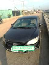 A picture of Civic 2007 black Needs body work