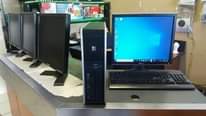 A picture of hp desktop computer