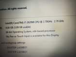 A picture of Lenovo core 7 Ram 4gb hdd 500gb procesor 2 70ghz