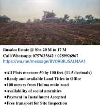 A picture of Titled Plots of Land for sale Near the main road