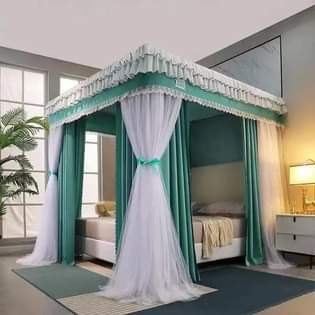 A picture of 4 stands steel flame mosquito Nets