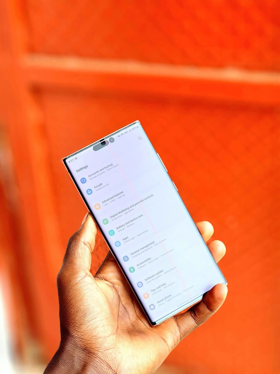 A picture of Samsung Note 20 Ultra 128gb 8gb ram at 490K