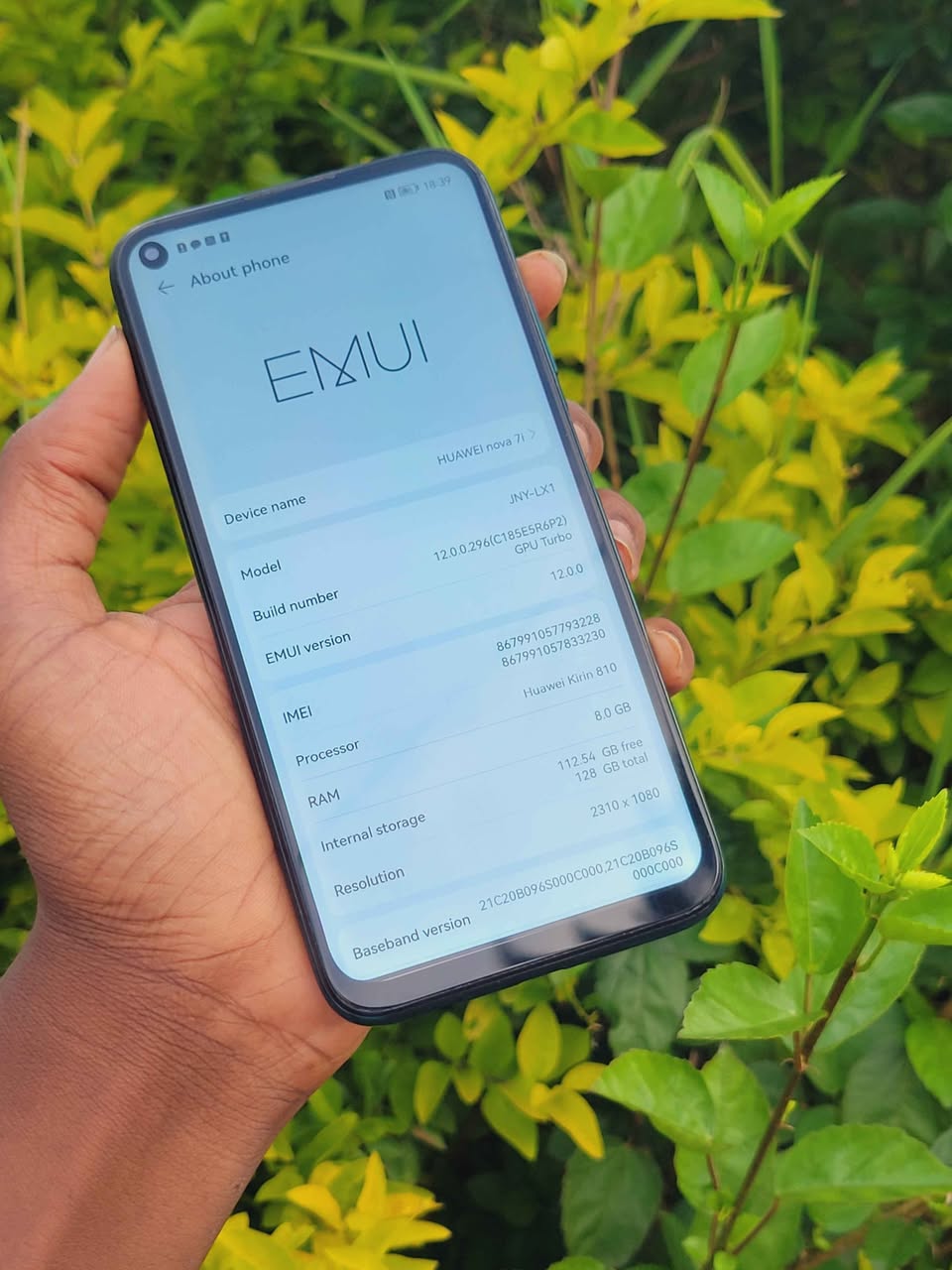 A picture of Huawei p40 lite
