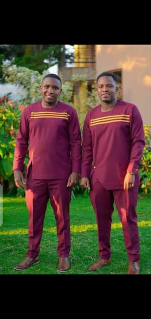 A picture of African men suits