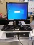 A picture of Hp desktop Computer