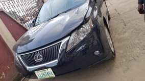 A picture of 2010 rx360 registered