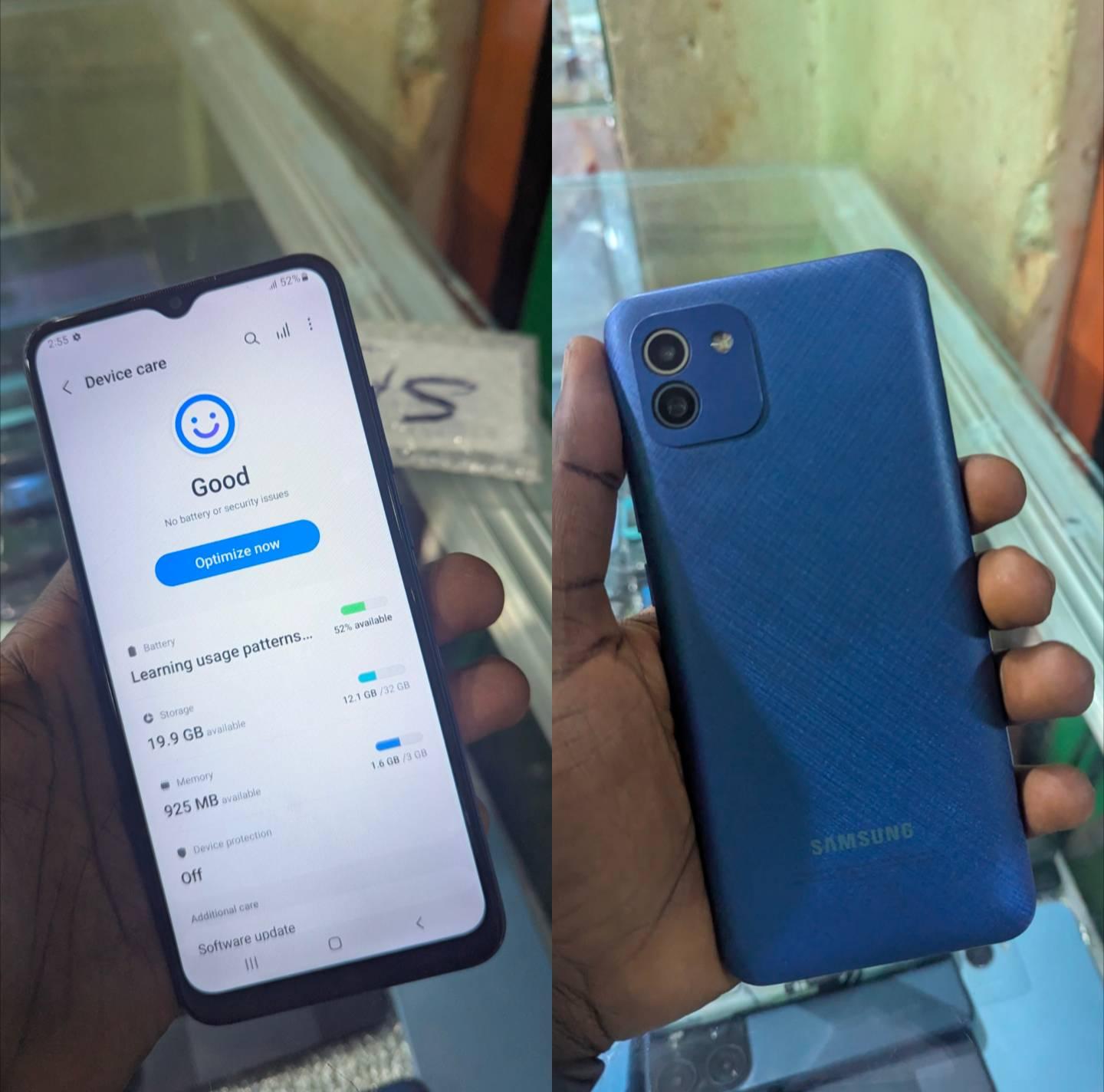 A picture of Realme Samsung Galaxy A03