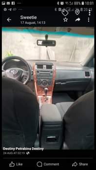 A picture of Neatly Used 2010 Corolla first body Sound Engine Smooth Gear