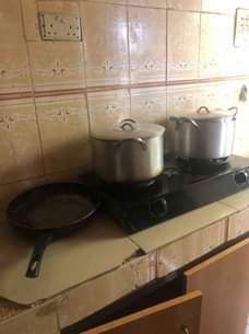 A picture of Pots and plates