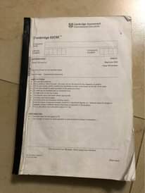 A picture of Past papers for sale