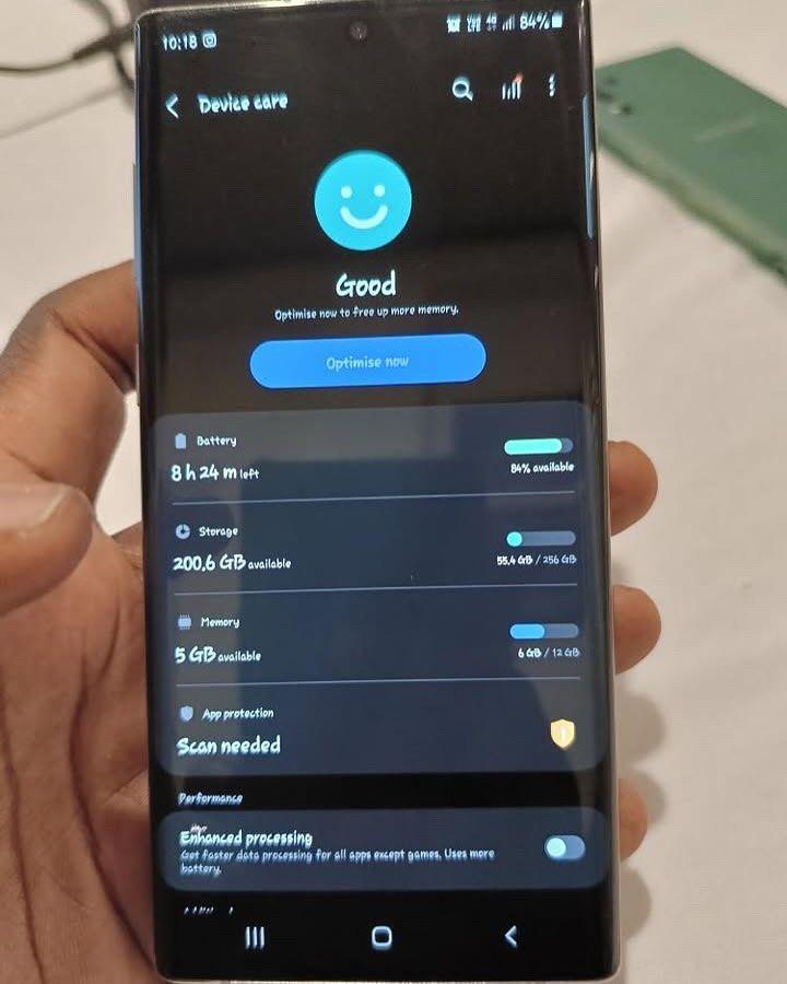 A picture of Samsung Galaxy Note 10