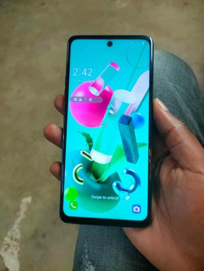 A picture of LG q92 smartphone