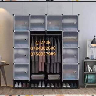 A picture of 4 column plastic wardrobe