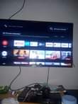 A picture of Hisense 32 smart tv with remote