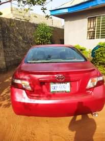 A picture of Toyota camry 2008 model in perfect working condition UMUAHIA 08031802677