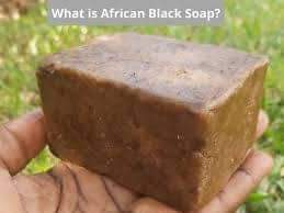 A picture of African black soap