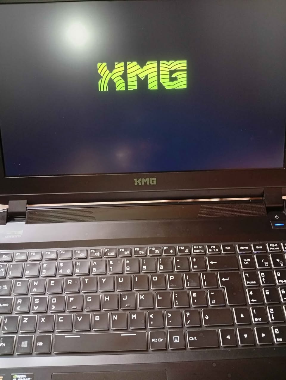 A picture of Uk used xmg Gaming laptop
