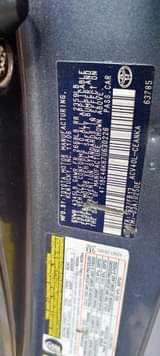 A picture of 2008 Toyota Camry 4plugs Engine Baked once Absolutely nothing to