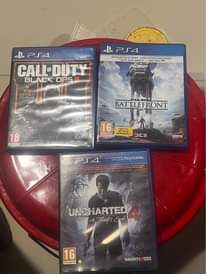 A picture of PS4 1tb with 2 controllers with VR plus 10 games
