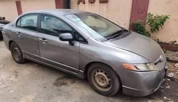 A picture of Partly First body Honda Civic 2008 with a sound engine