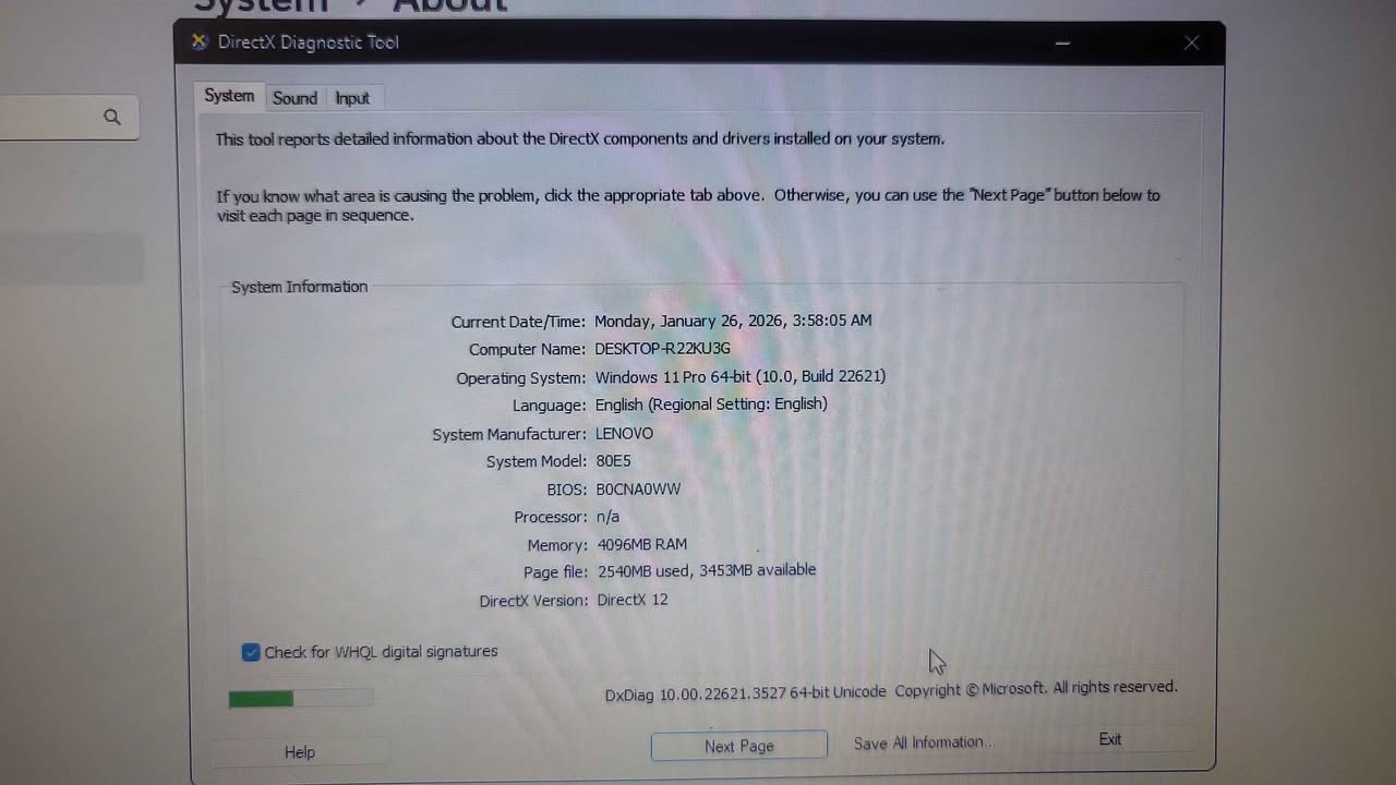 A picture of Lenovo G50 80 4gb Ram 500gb HDD
