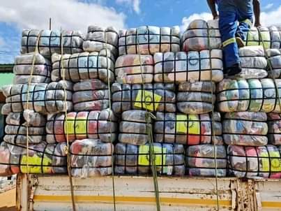 clothing bales