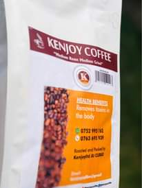 A picture of KenJoyCoffee s 250g pack meticulously crafted to captivate your senses