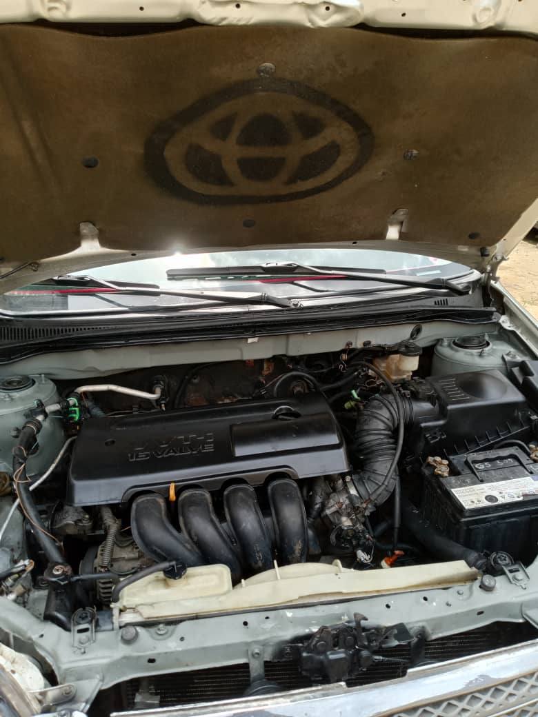 A picture of Toyota Corolla 2004 model Available for sale Engine is super