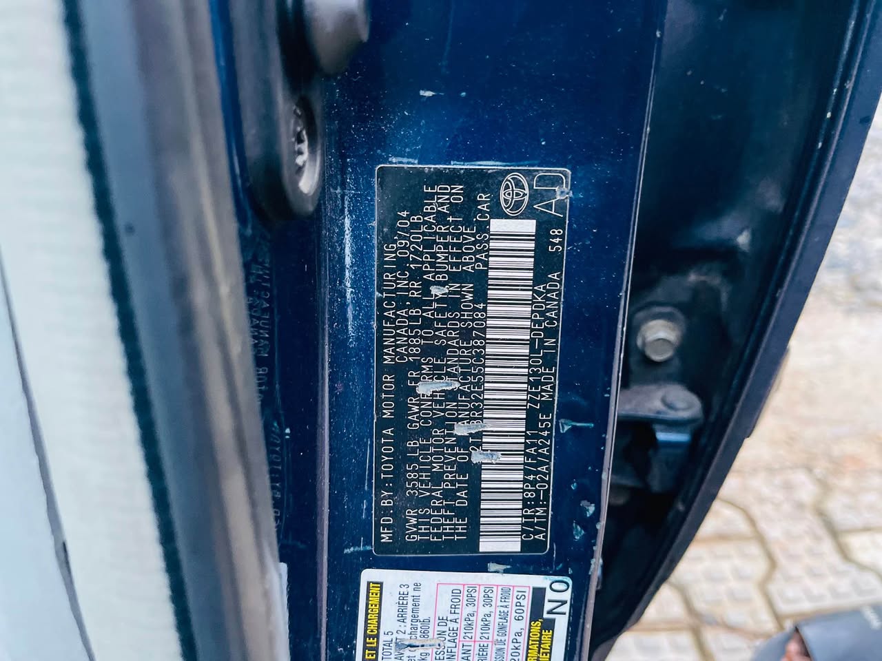 A picture of 2005 TOYOTA COROLLA NEATLY USED KEY ENTRY ABUJA 3 700