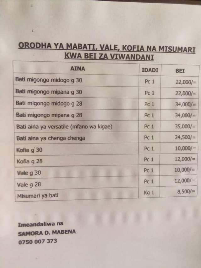 vifaa