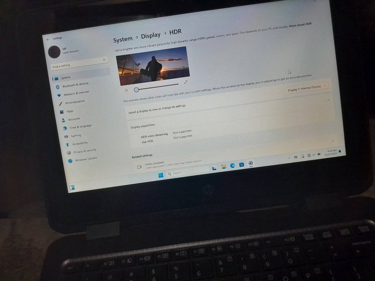 A picture of hp laptop