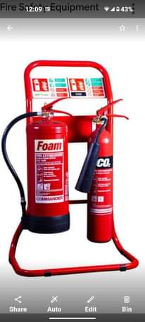 A picture of Fire extinguisher stands