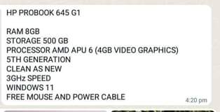 A picture of HP PROBOOK
