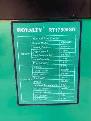 A picture of Generator diesel Japanese brand new