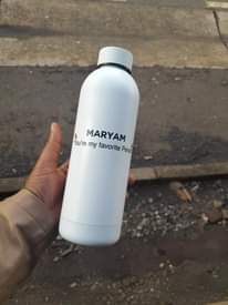 A picture of PLAIN AND CUSTOMISED BLACK AND WHITE VACUUM INSULATED FLASK AND