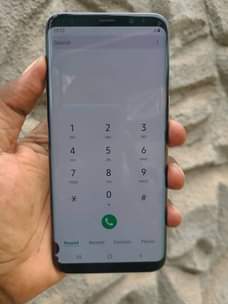 A picture of Samsung galaxy S8 plus