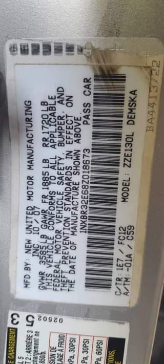 A picture of Am selling Nigeria used Toyota Corolla 2007 2008 model