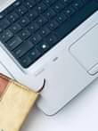 A picture of NEWLY CONDITION NEWLY CONDITION HP LAPTOP COLOR SILVER FULL MODEL