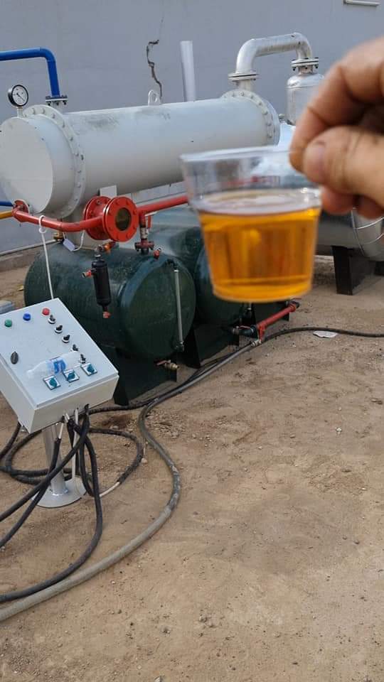 A picture of You can get usable diesel or motor oil by putting