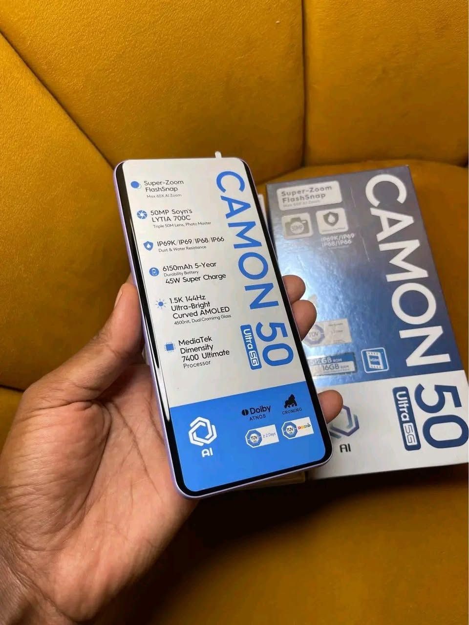 A picture of Tecno Camon 50 ultra 5G