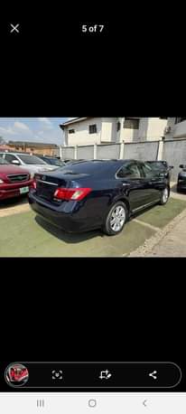 A picture of ES350 lexus 2007model registered