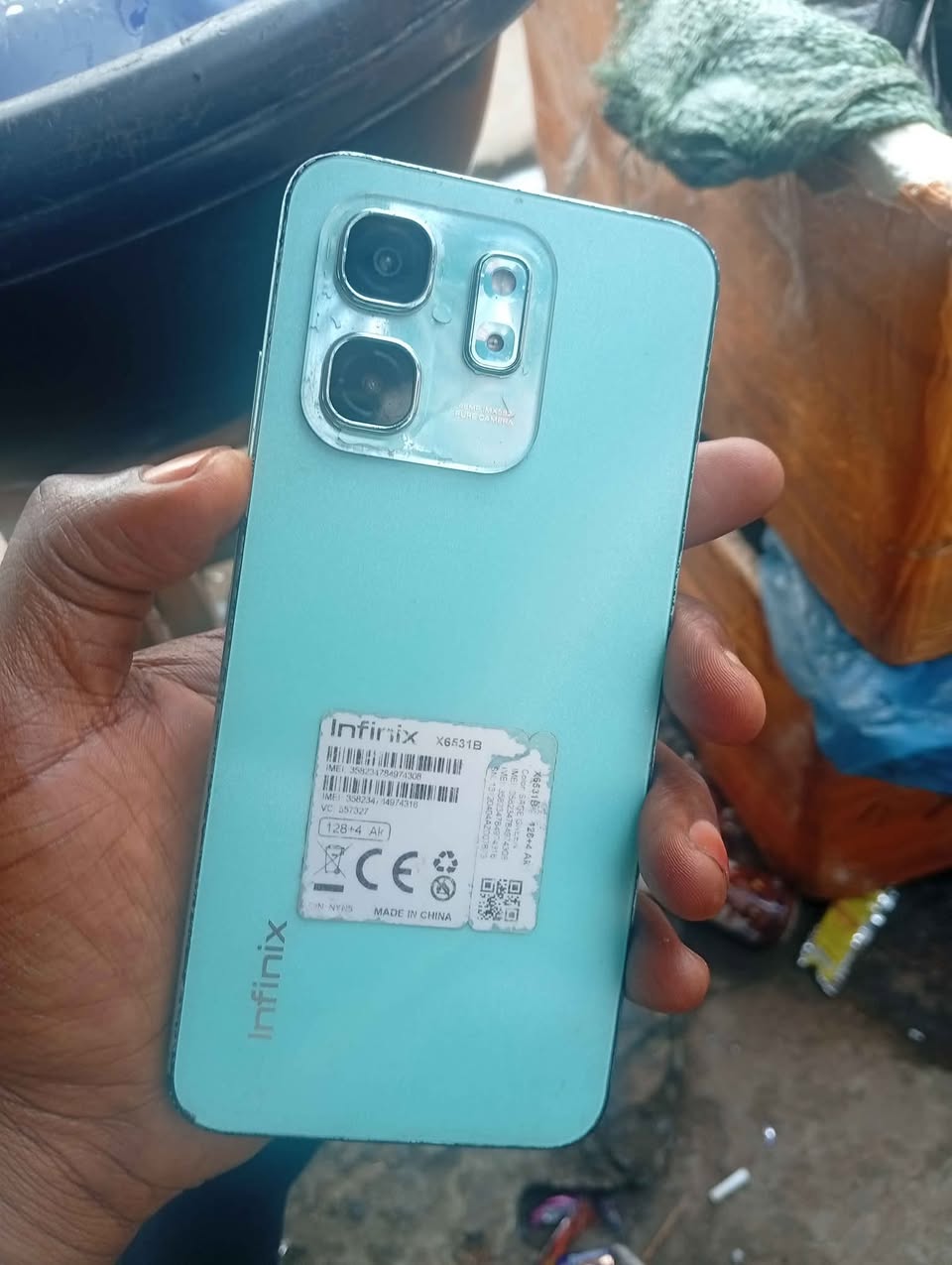 A picture of Infinix hot 50i 128gb 4 4 5000 mah tiny line